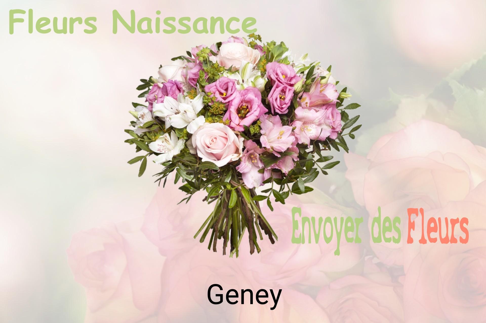 Bouquet de fleurs de naissance livré à Geney
